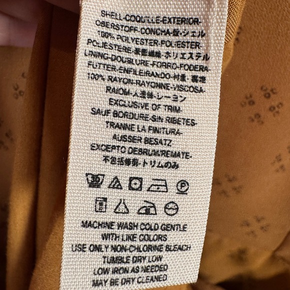 Free People Tan Patterned Mini Dress-NWOT EXCELLENT LIKE NEW - Picture 11 of 11